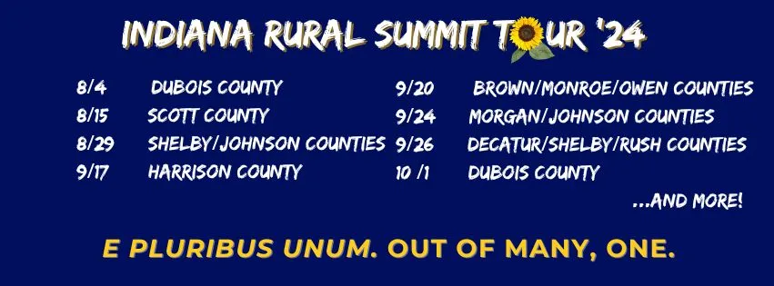 Indiana Rural Summit Tour Dates